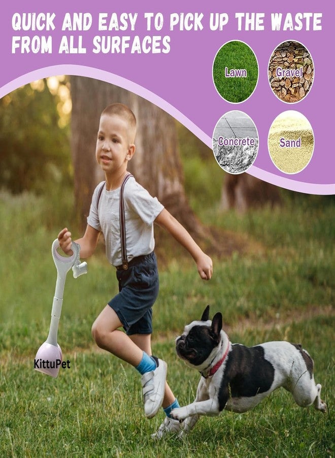 KittuPet Dog Pooper Scooper Long Handle Foldable Pet Pooper Scooper Attached with Poop Bag - Image 3